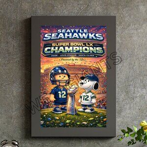 Seattle Seahawks Super Bowl Champions 11x17 Wall Art